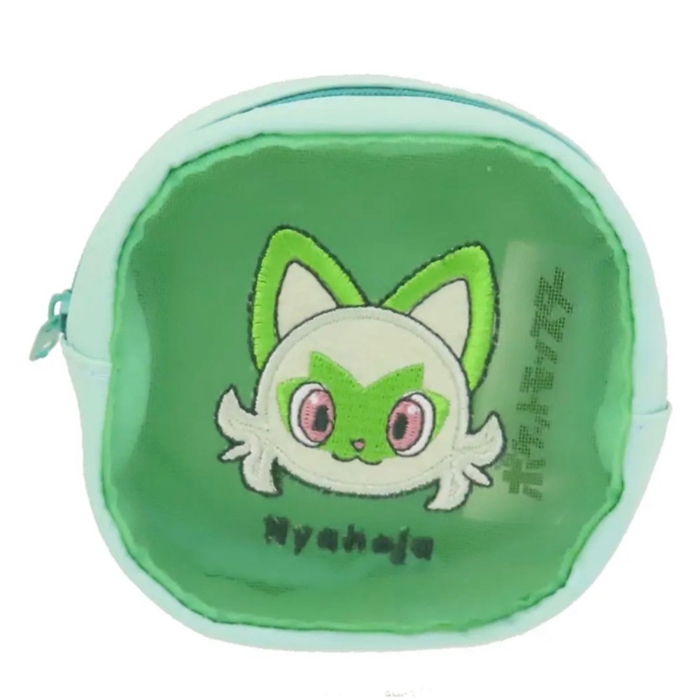 BNWT Japan 10cm Pokemon Mini Mesh Zippered Pouch - Sprigatito